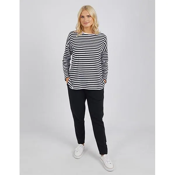Lauren Tee Stripe Black