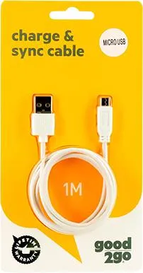 Charge and Sync 1m Micro USB Cable