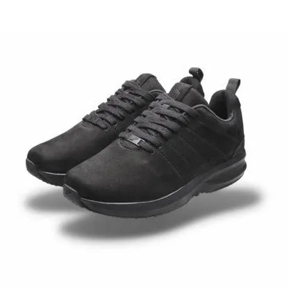 GaitLine Track Leather – Black/Black/Black, Fritidssko, Dame / Herre