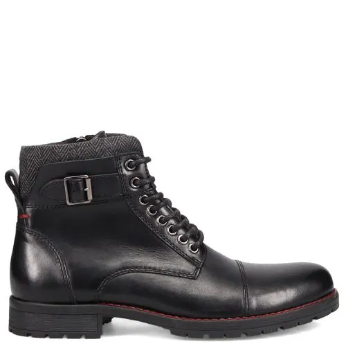 Ανδρικό μαύρο δερμάτινο αρβυλάκι MD8685-M14