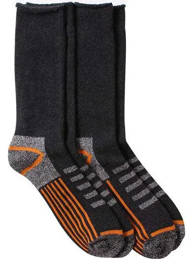 Men's 2 pack Heavy Duty Socks in Black/nude
