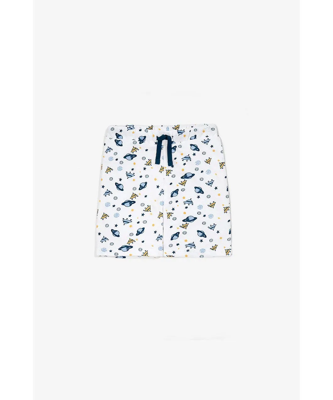 Pom & Jenny Λευκό σορτσάκι space