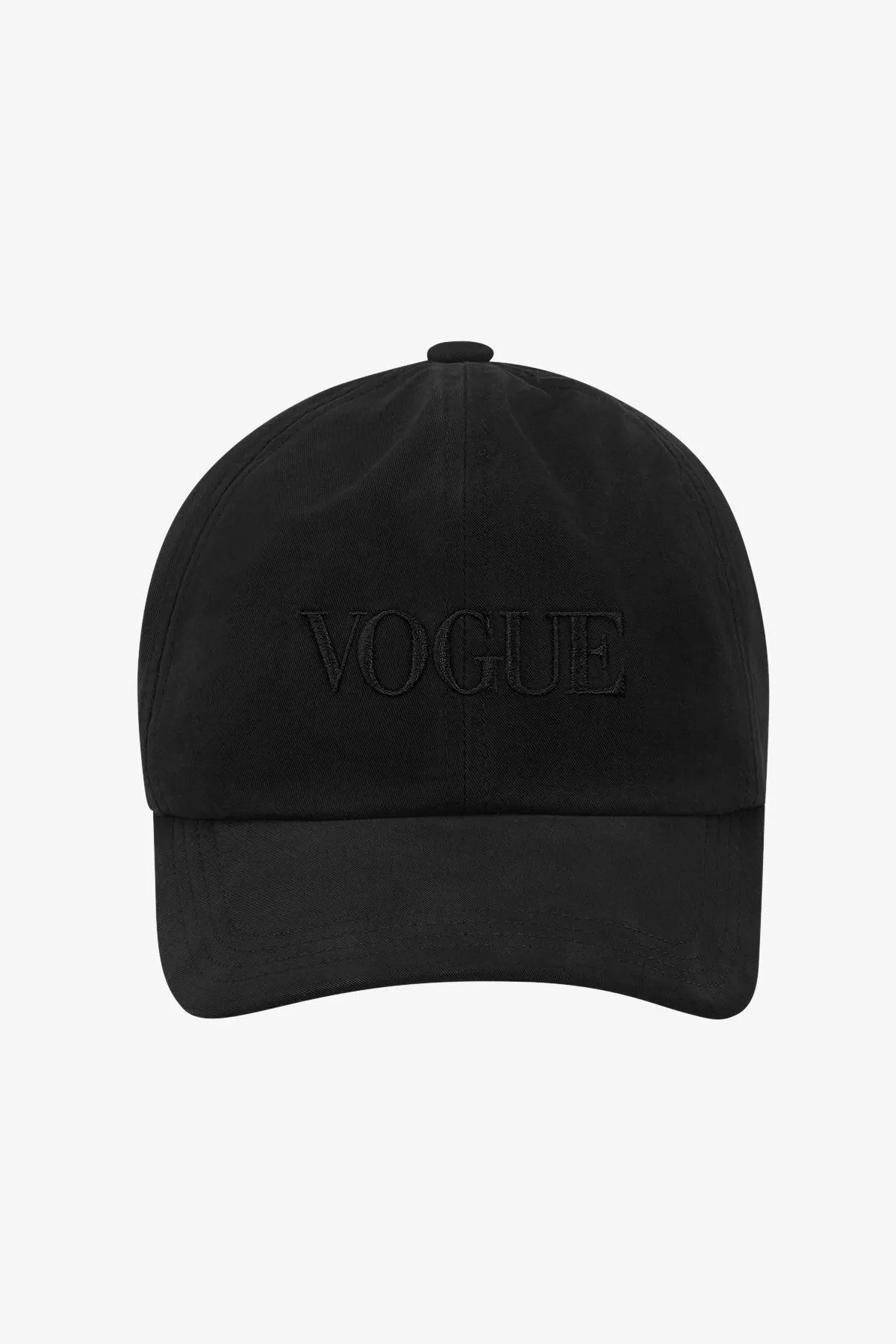 Gorra VOGUE negra con logo bordado
