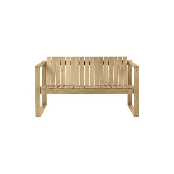 BK12 lounge sofa, ubehandlet teak