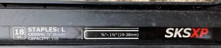 Senco 18ga stapler SKSXP 19-38mm capacity