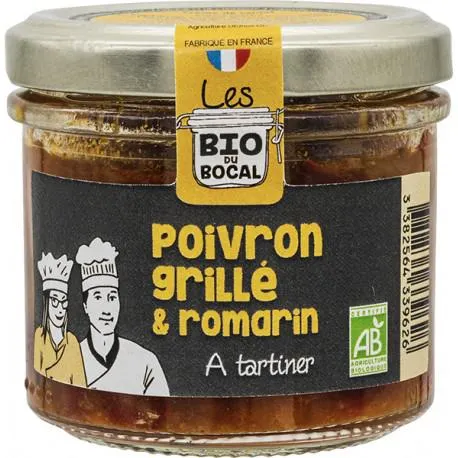 Crème à tartiner, poivron grillé & romarin