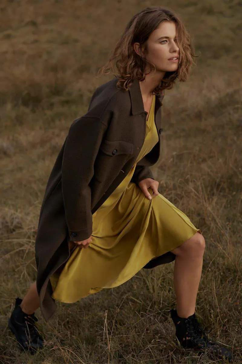 Rose Pocket Detail Coat