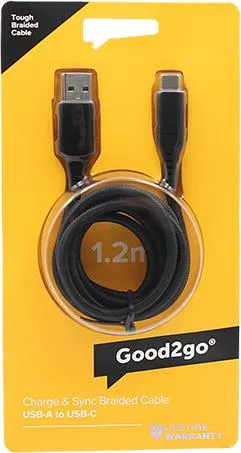 Braided Cable USB-A to USB-C - 1.2m