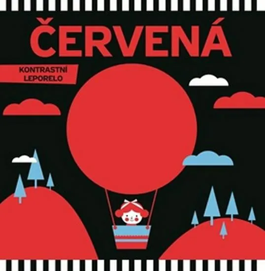 Červená - Kontrastné leporelo