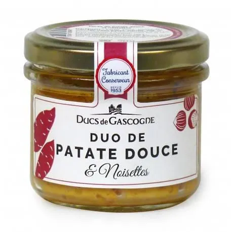 Duo de patate douce et noisette