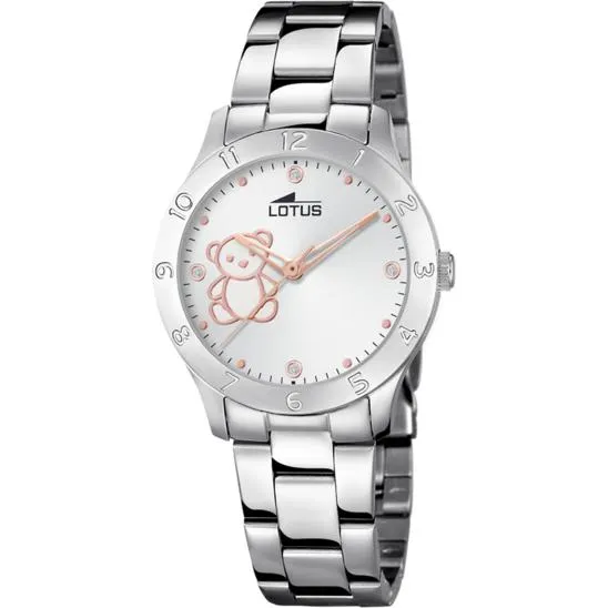 RELOJ INFANTIL LOTUS JUNIOR CON ESFERA PLATEADA 18657/1