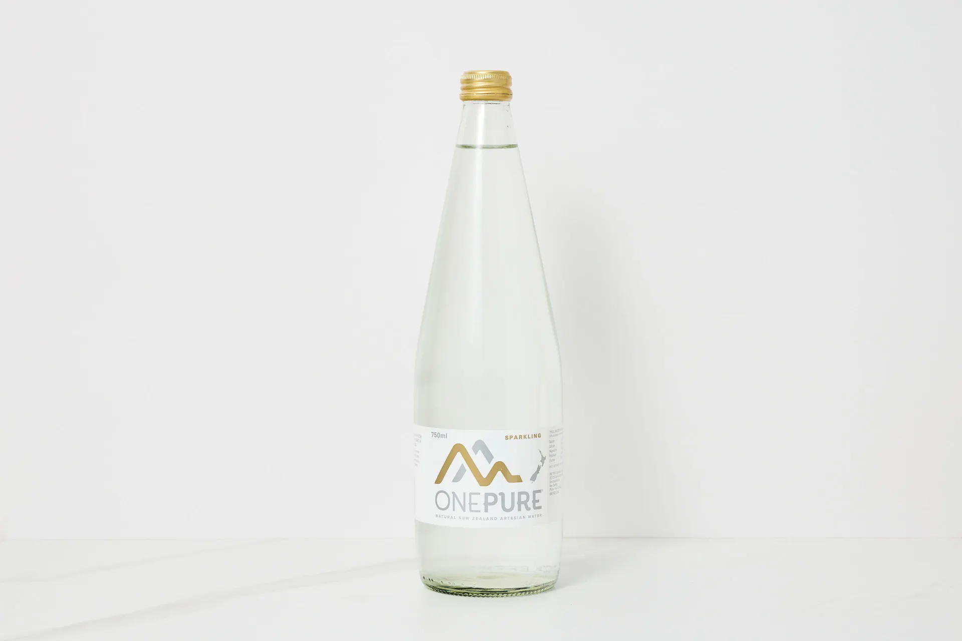 OnePure Artesian Water Sparkling Glass Bottle 750ml