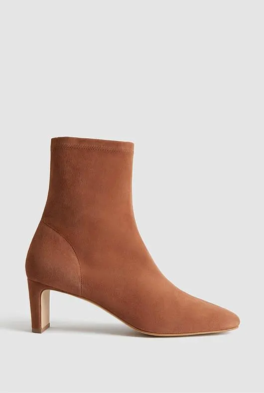Suede 65mm Heel Bootie