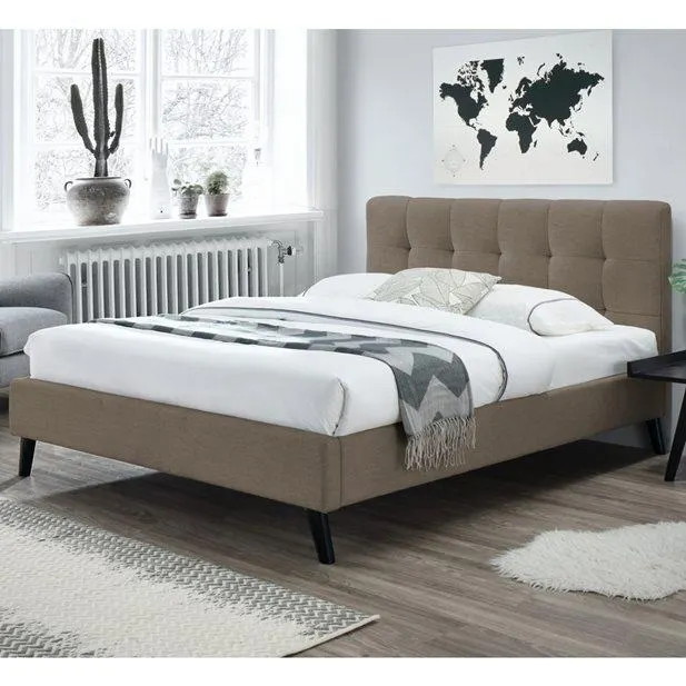 Κρεβάτι Ημίδιπλο Bella Καφέ 146 x 214 x 101