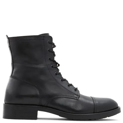 Μαύρο δερμάτινο ανδρικό μποτάκι COOLPORT 00055448-14