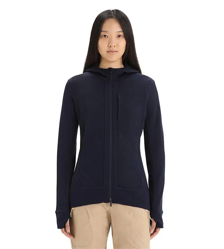 Icebreaker Womens Quantum III Long Sleeve Zip Hoodie