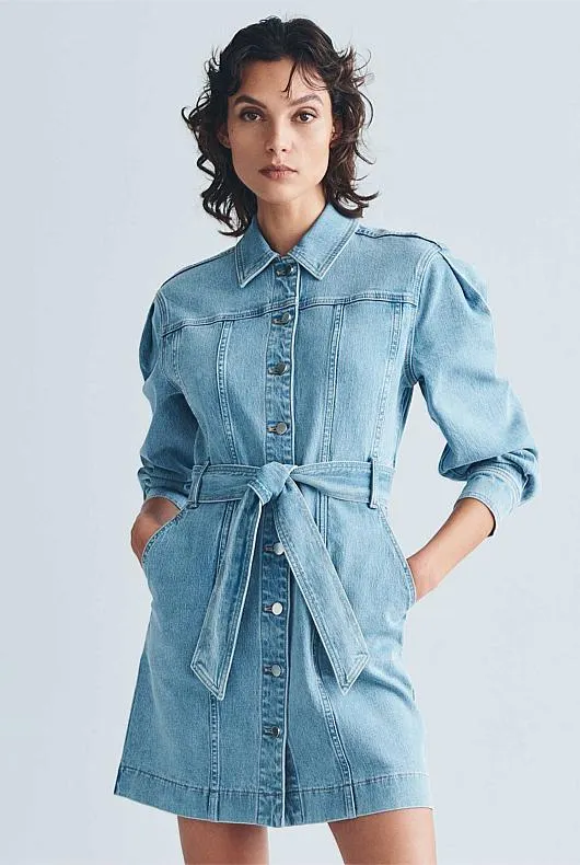 Denim Seam Detail Dress