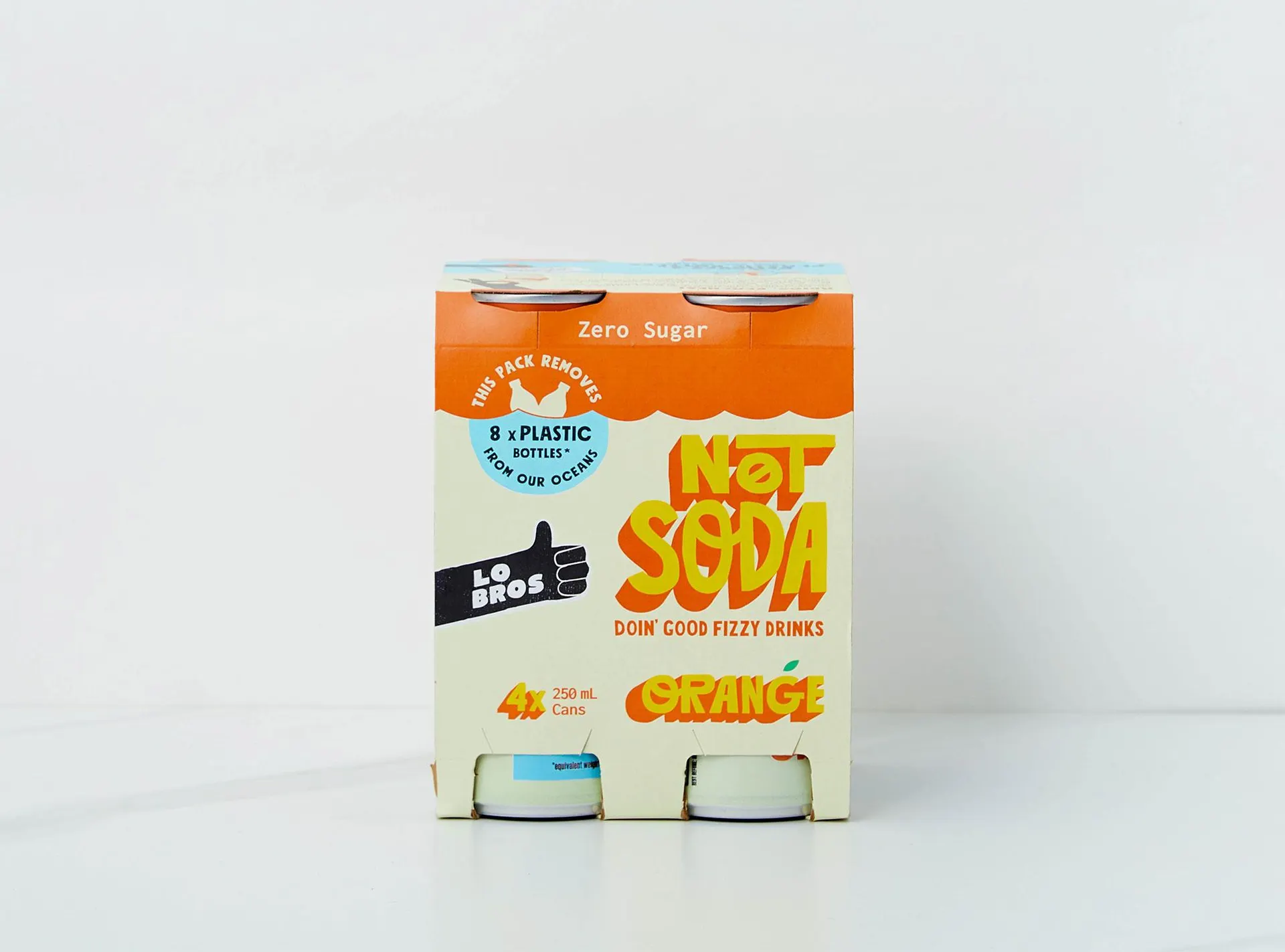 Lo Bros Not Soda Orange 4x250 ml cans