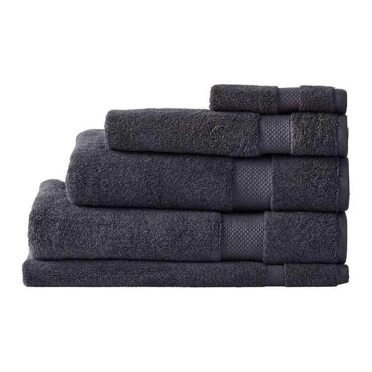 Logan & Mason Platinum Oslo Towel Collection Charcoal