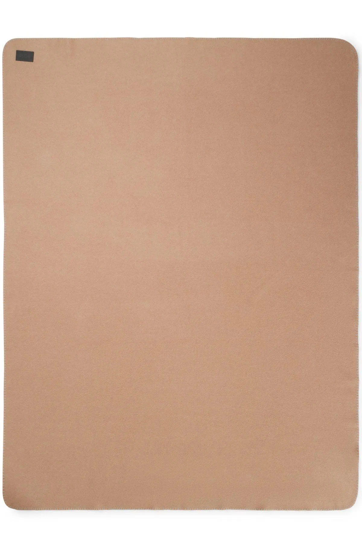 Whipstitched throw with two-tone effect