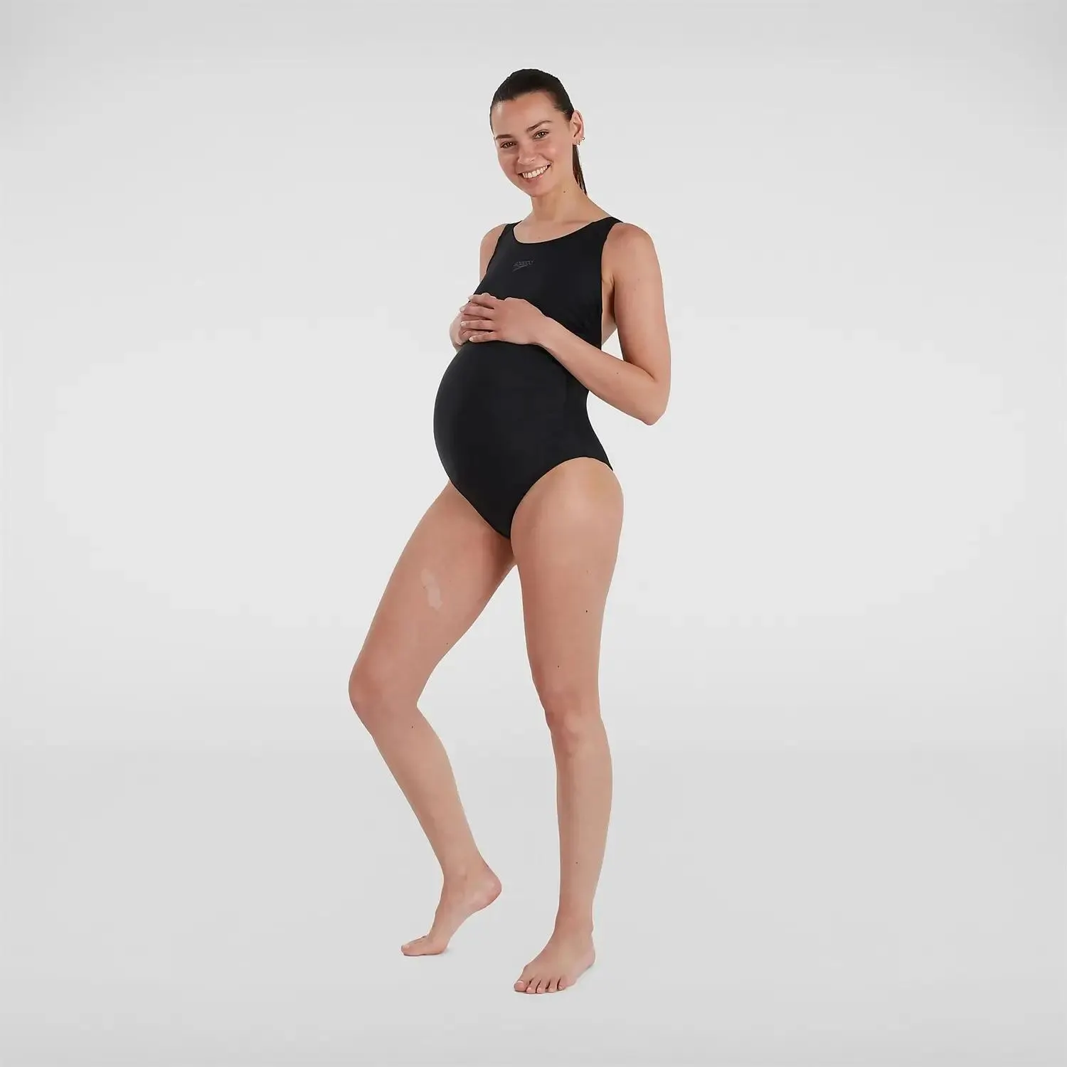 Traje de baño de maternidad para mujer, Negro