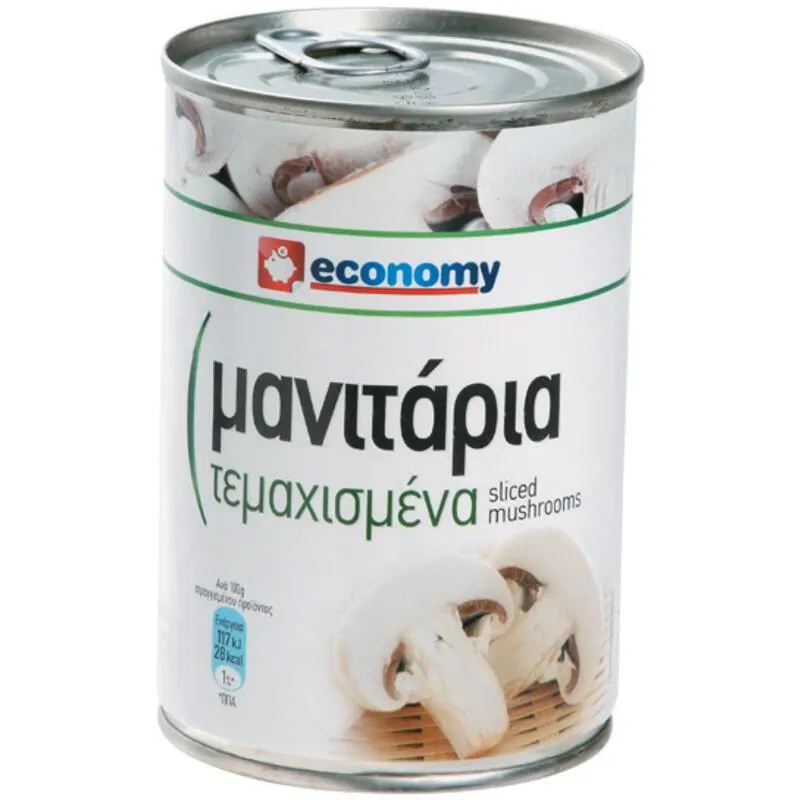 ECONOMY Μανιτάρια Τεμαχισμένα Κονσέρβα 400gr