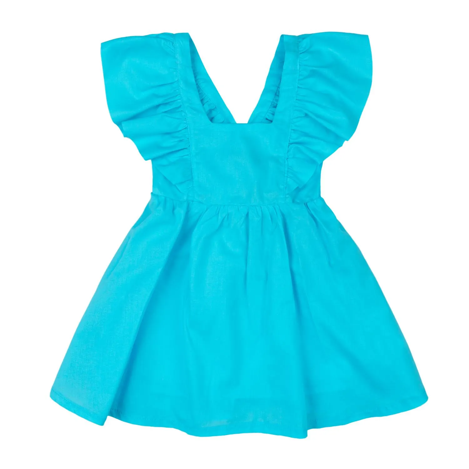 Μπεμπέ φόρεμα καλοκαιρινό για κορίτσι σε τυρκουάζ χρώμα -31.4503T