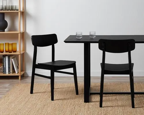 Leon Dining Chair - Set of Two - Black