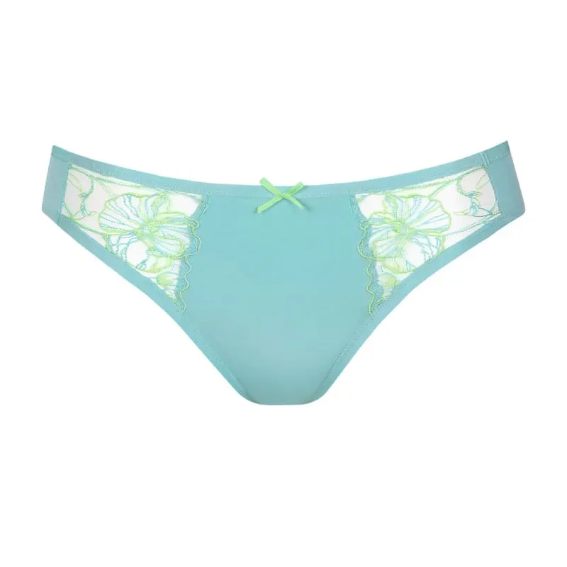 LIS-22286-PB- Slip Liv con pizzo - turchese