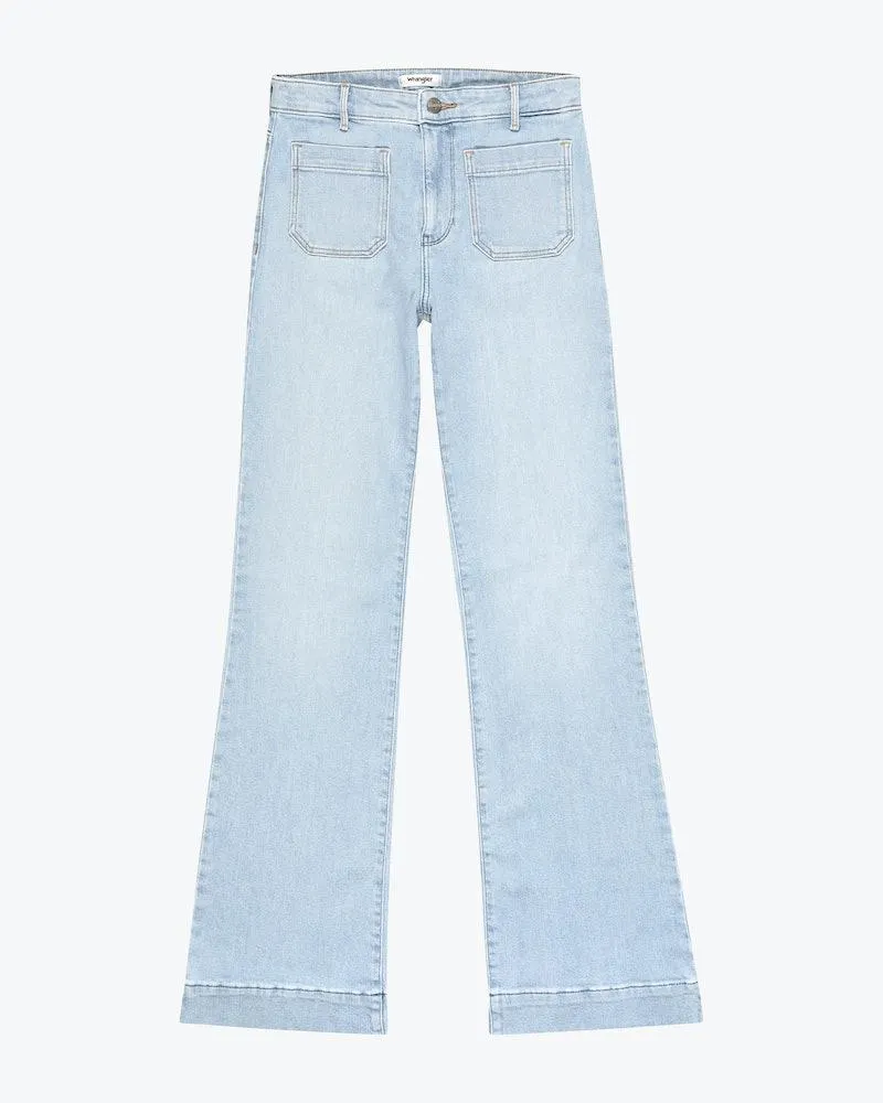 Flare Lys Blå Jeans