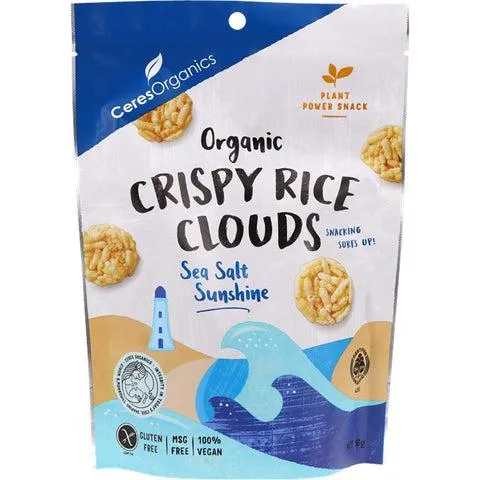 Ceres Organics Rice Cloud Sea Salt 50g