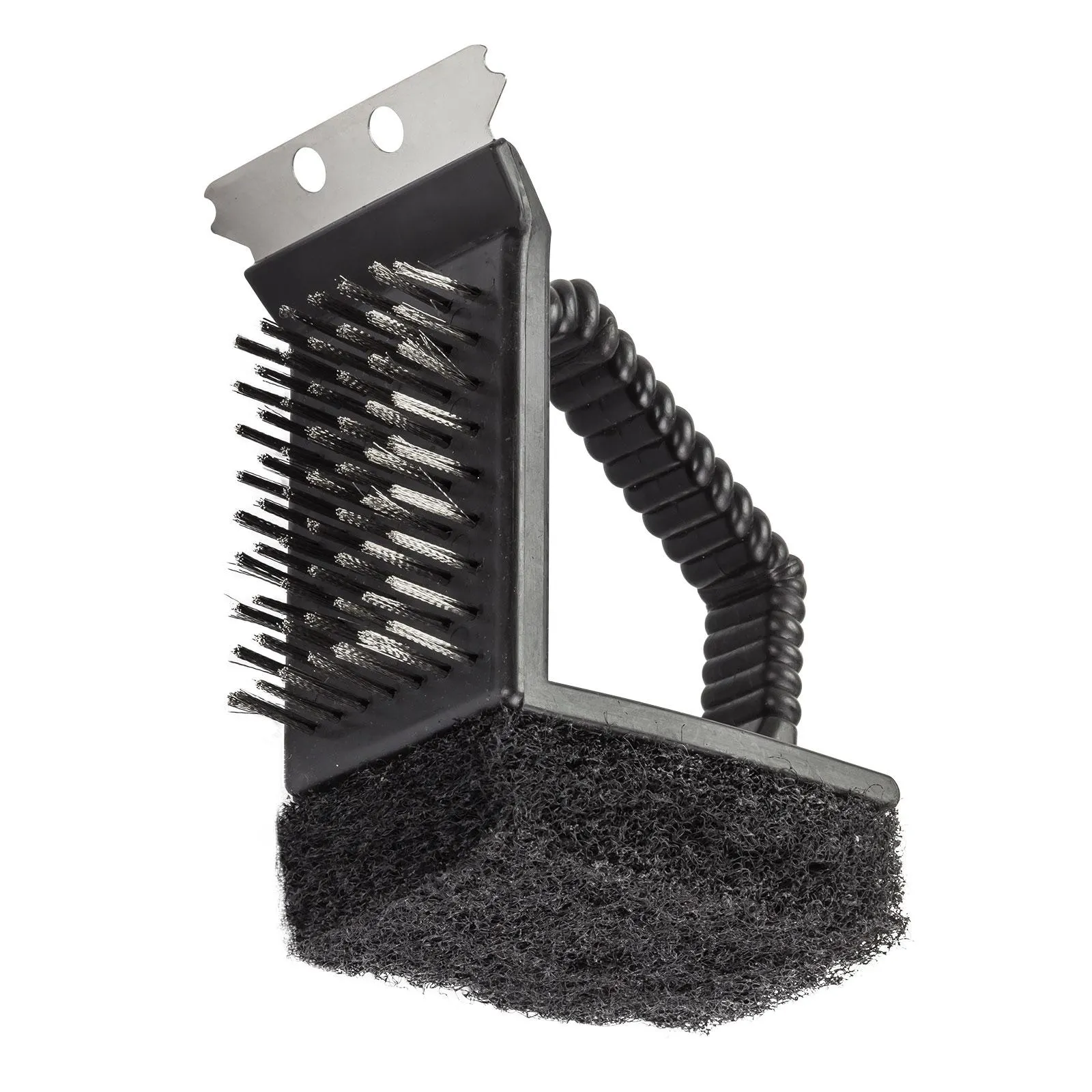 Edelstahl Grill Reinigungsbürste Grillbürste BBQ Grillrost Bürste 3in1