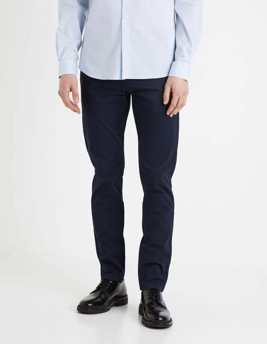 Pantalon chino slim - marine