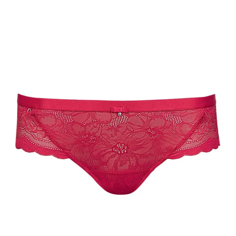 LIS-22194-A1- Brasiliano in pizzo Evelyn - rosso