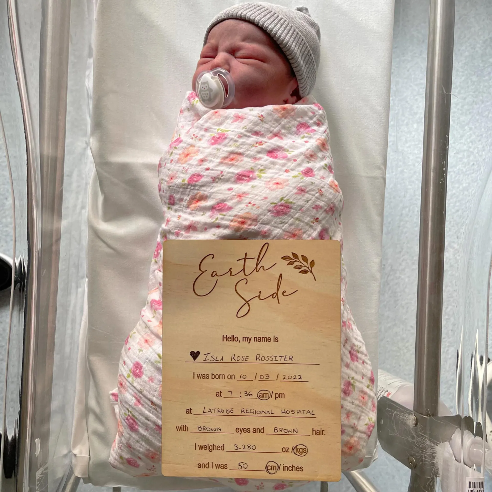 Announcement Plaque - Hospital Card