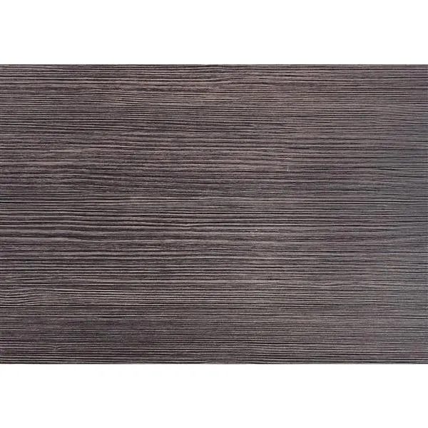 Table d'appoint, noir avec dessus en faux bois gris