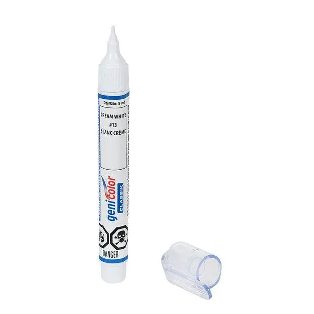 Stylo de retouches pour automobiles Genicolor 9 ml blanc crème #13