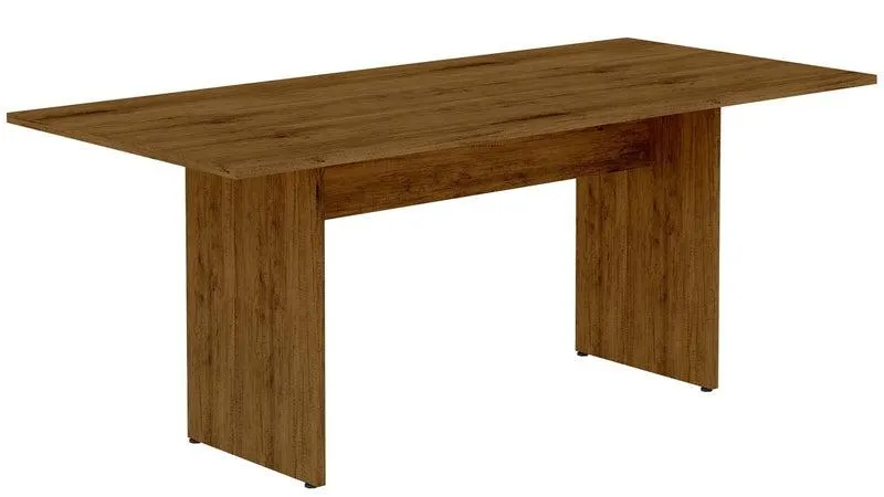 Table champêtre rustique Nomad de Manhattan Comfort de 67,91 po pour la salle à manger - naturelle