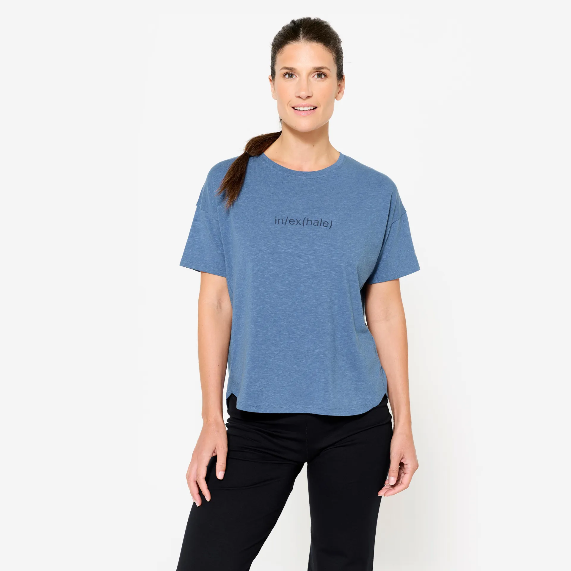 T-shirt de yoga à manches courtes femme