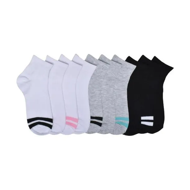 10 socquettes pour femmes Athletic Works Lot de 10 socquettes pour femmes Athletic Works