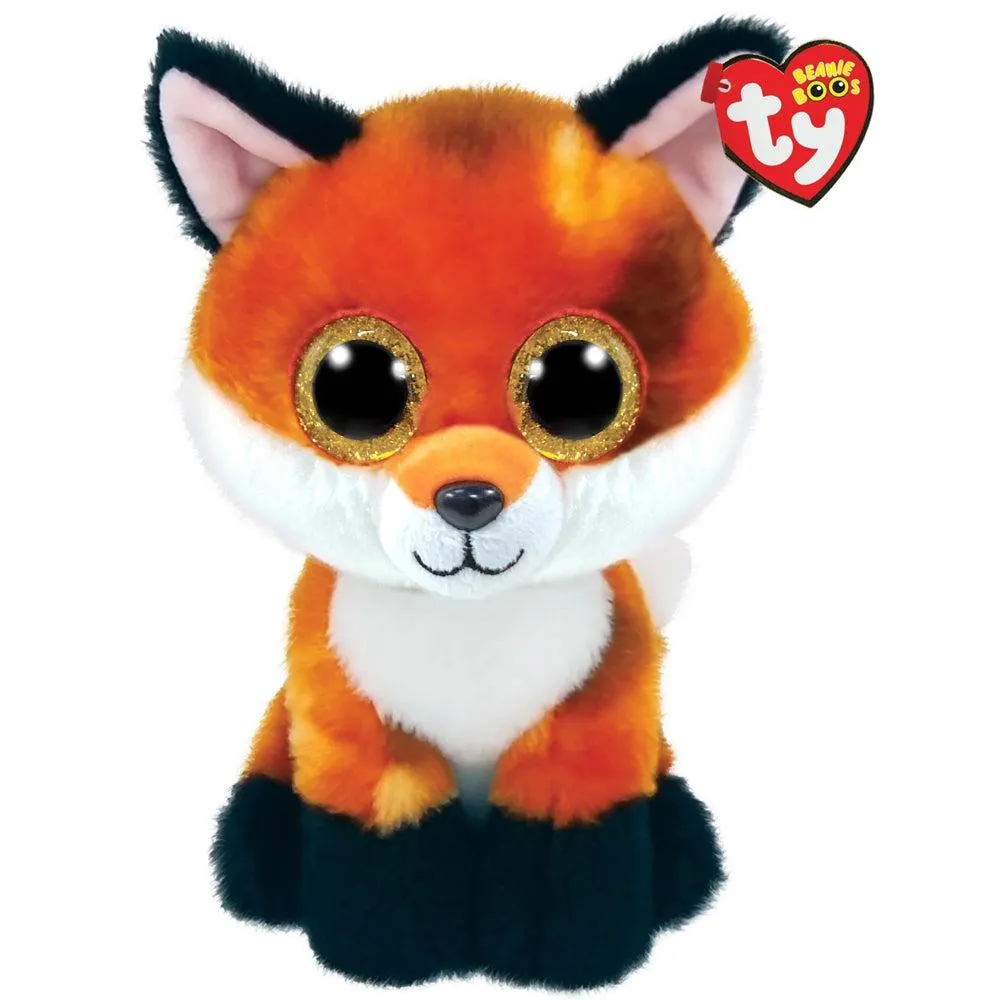 Ty - Peluche renard orange Meadow