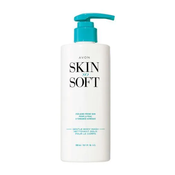 Nettoyant doux pour le corps pour la peau à tendance acnéique Avon Skin So Soft