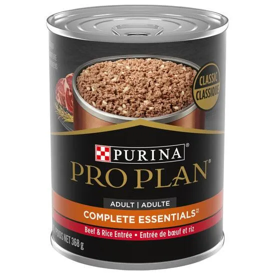 Entrée de boeuf et riz humide formule « Complete Essentials » pour chiens, 368 g