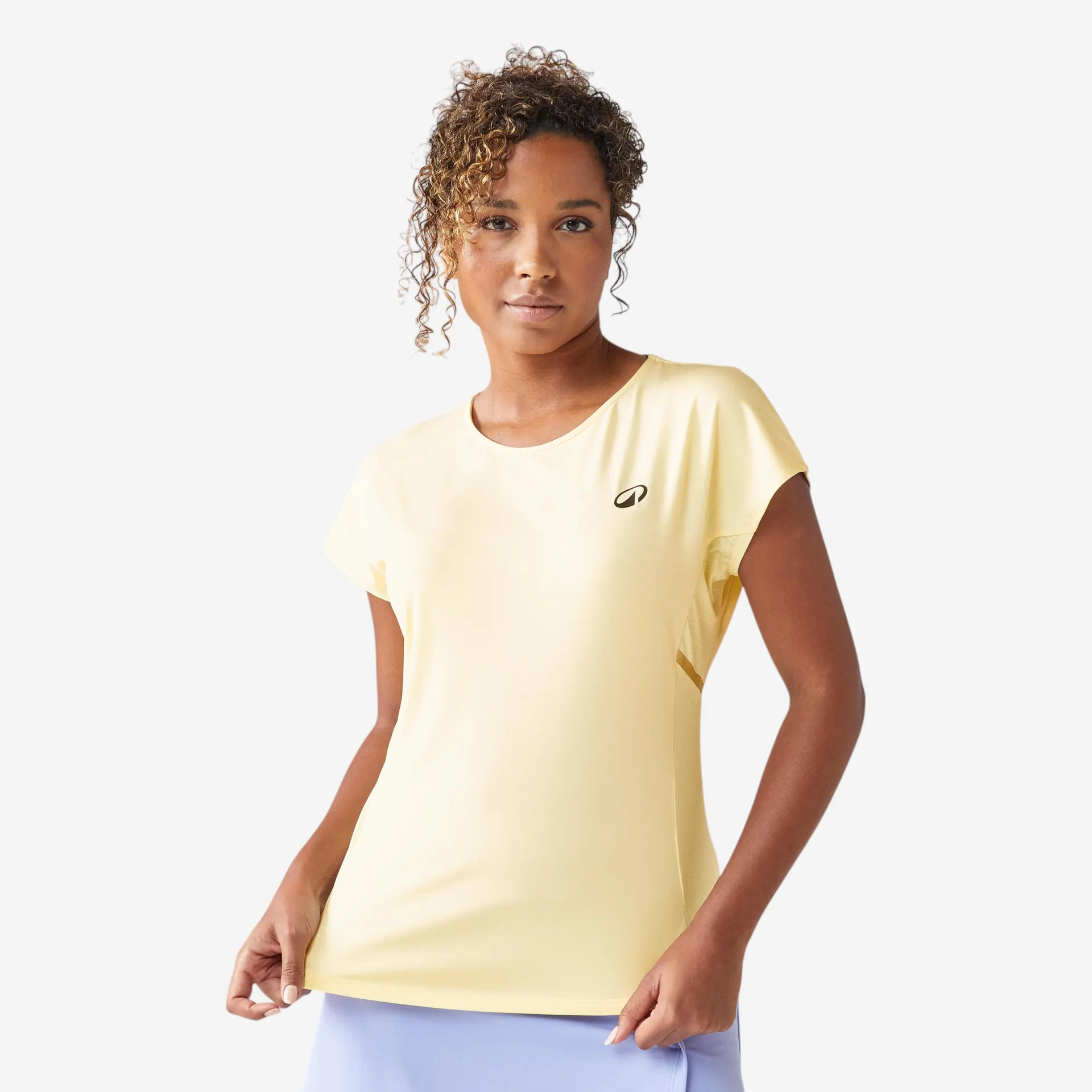 T-shirt de tennis à col rond femme – TS Dry 500