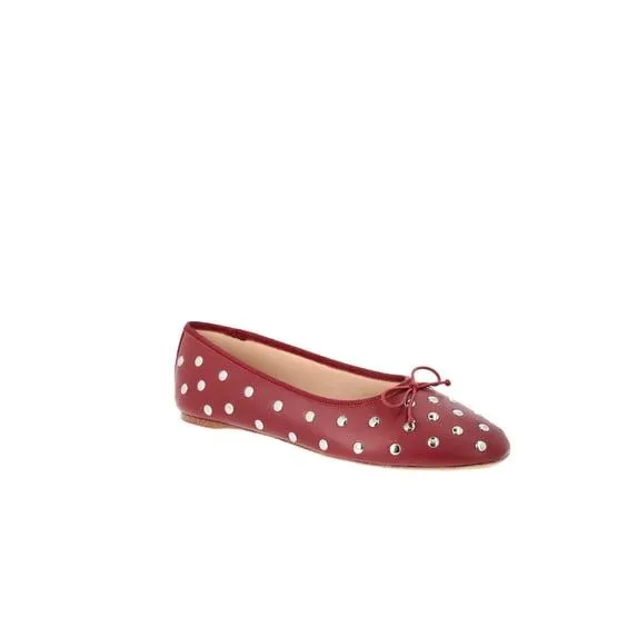 Time and Tru Women's Studded Ballet Flats