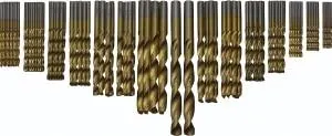 99 pc High-Speed Steel Titanium Drill Bit Set