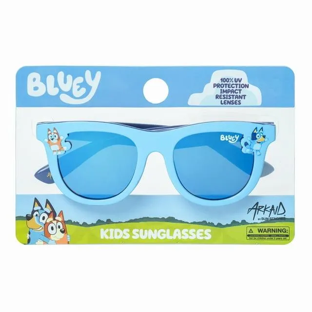 Bluey and Bingo Character Mold Blue Classic Frame Sunglasses for Kids