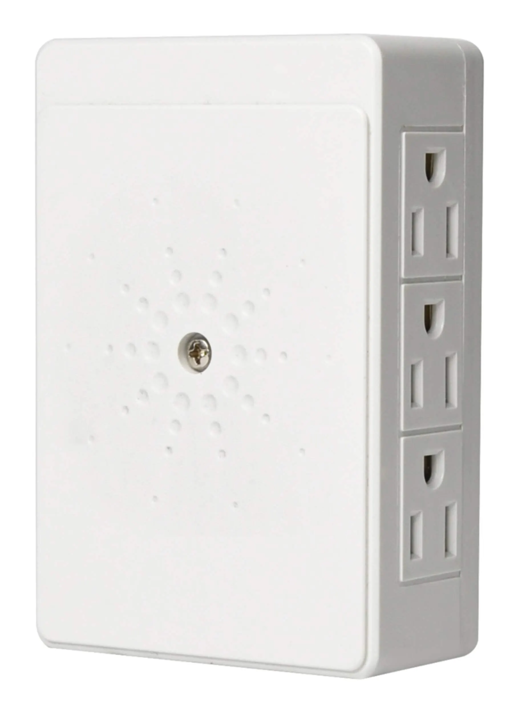 Adaptateur mural à accès latéral à 6 prises Certified, blanc