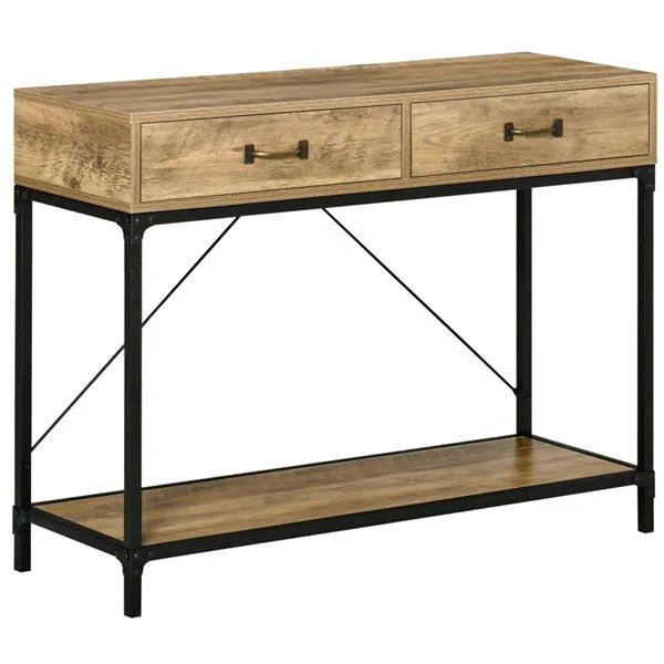 Table console moderne HOMCOM en panneaux de particules