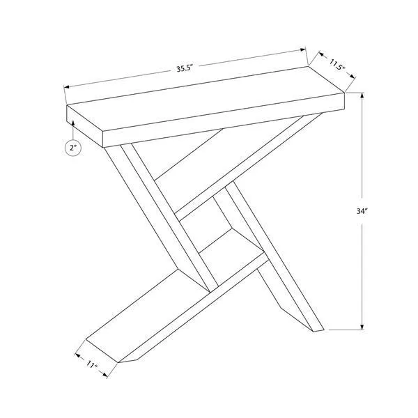 Table d'appoint Monarch, 35,5 po x 34 po, composite, blanc